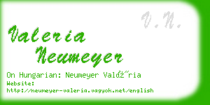 valeria neumeyer business card